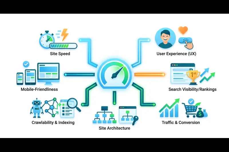 Why is technical SEO important for website performance?